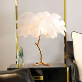 Palmera Feather Palm Tree Lamp – Luxury Tropical LED Floor & Table Lamp