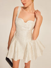 Sweetheart Neckline Flared Dress