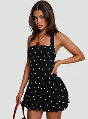 Gigli Bubble Hem Mini Dress Polka Dot