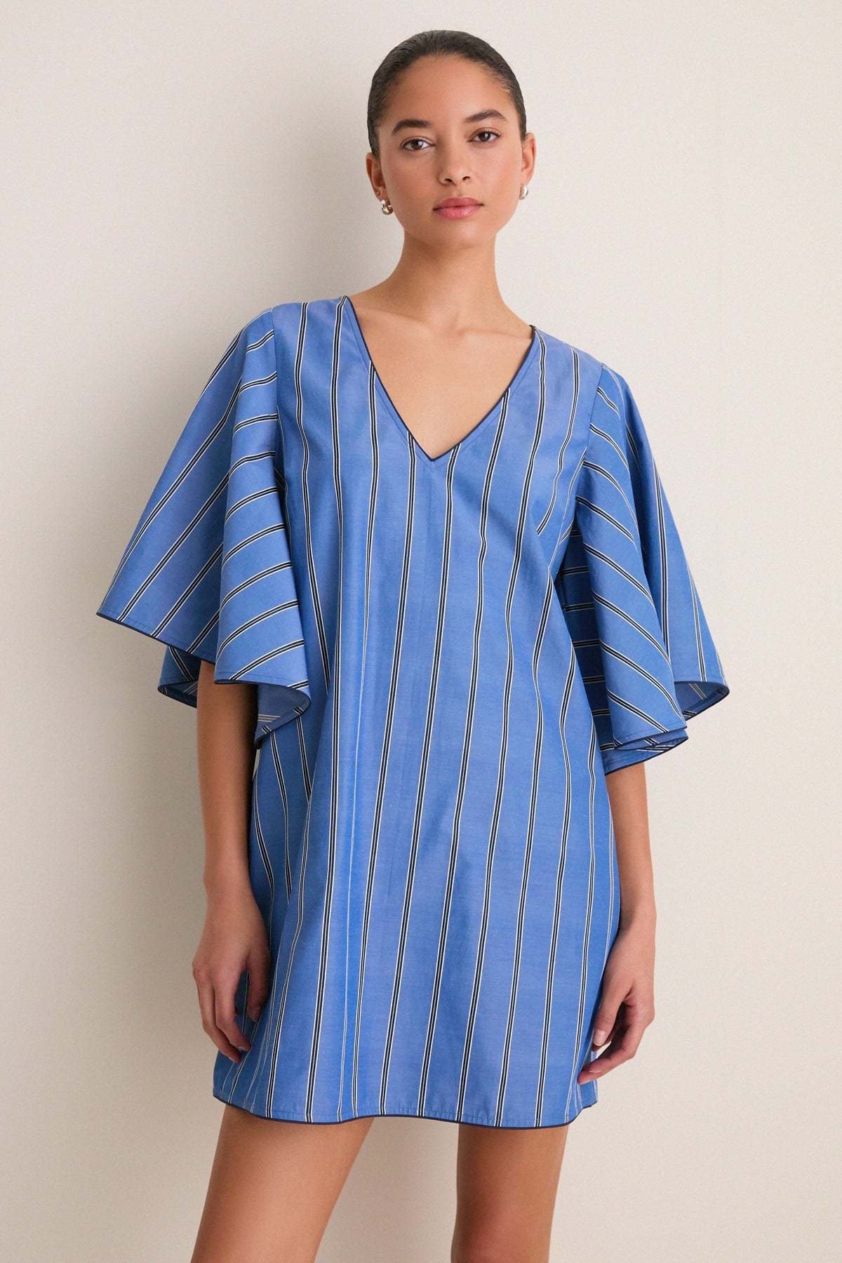 Blue Indigo Stripe Diane Dress