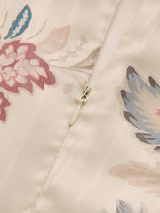 Layered Ruffled Floral Chiffon Mini Dress