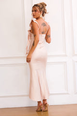 Arabella Midi Dress - Champagne