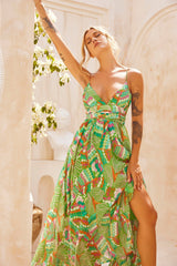 Everywhere Beyond Maxi Dress - Green Multi