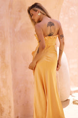 Frill All Up Maxi Dress - Sunset